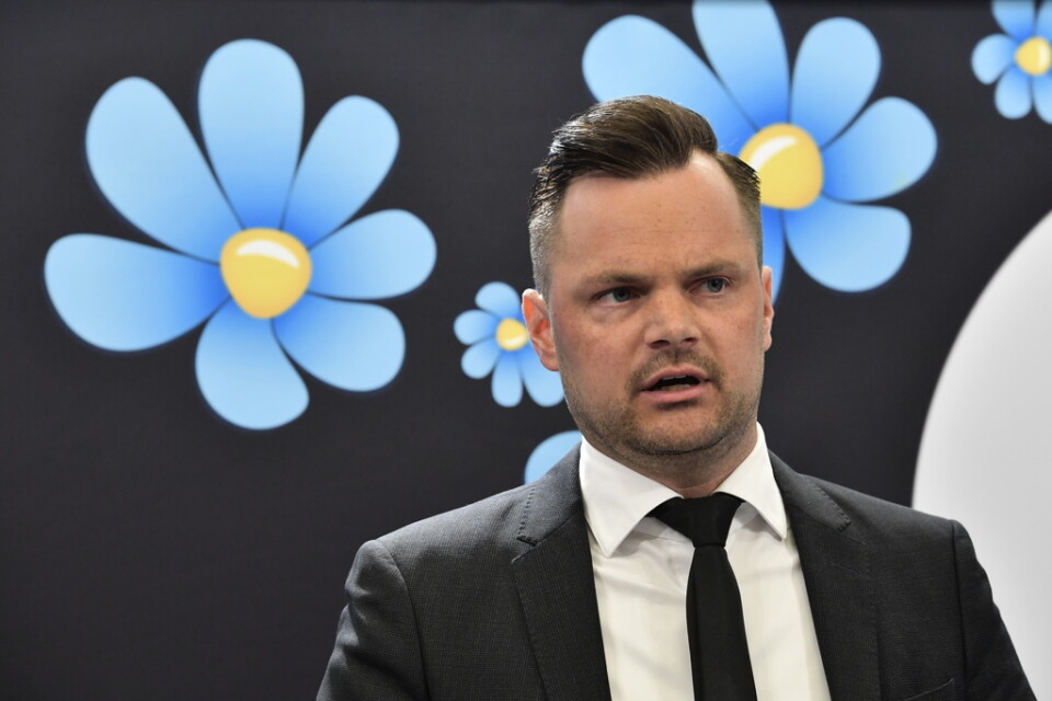 Adam Marttinen, rättspolitisk talesperson för Sverigedemokraterna. Arkivbild.