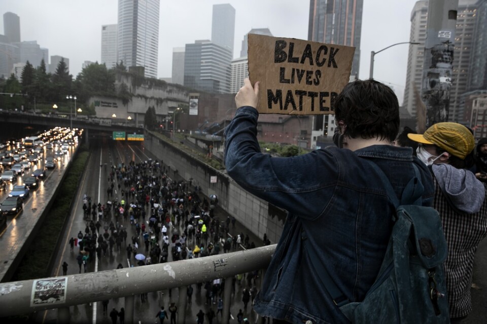 Demonstration i Seattle under lördagen.