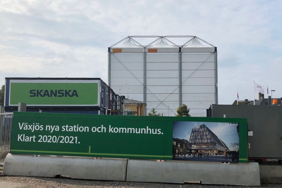Nya stations- och kommunhuset i Växjö.