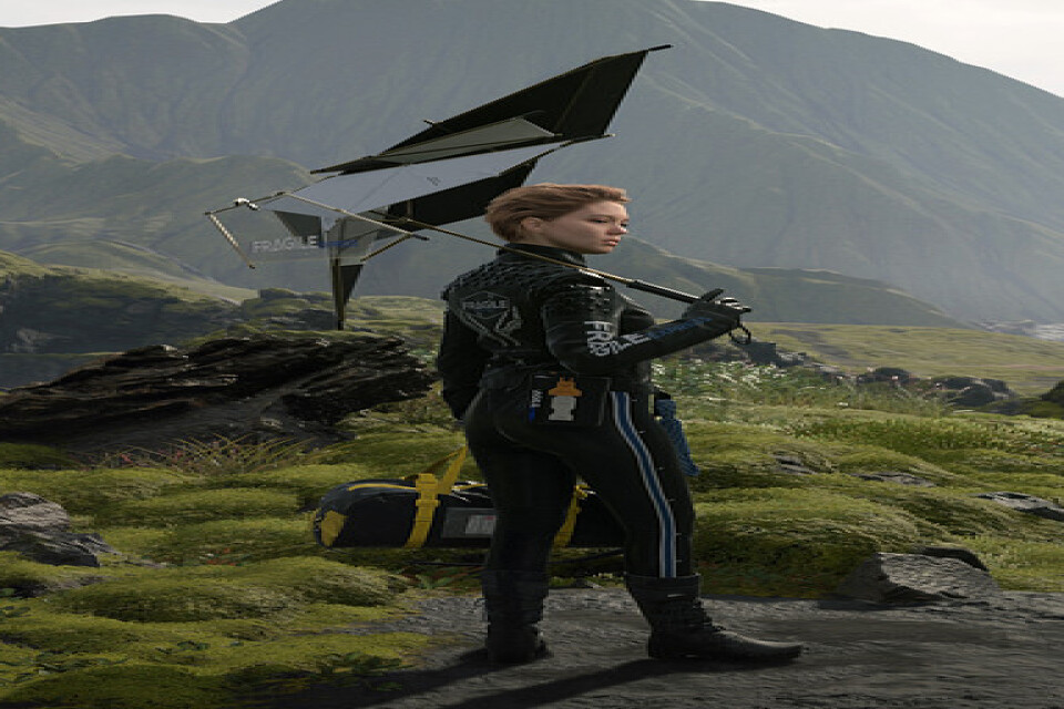 Skärmbild från Hideo Kojimas kommande spel "Death stranding", som kommer i höst. Pressbild.