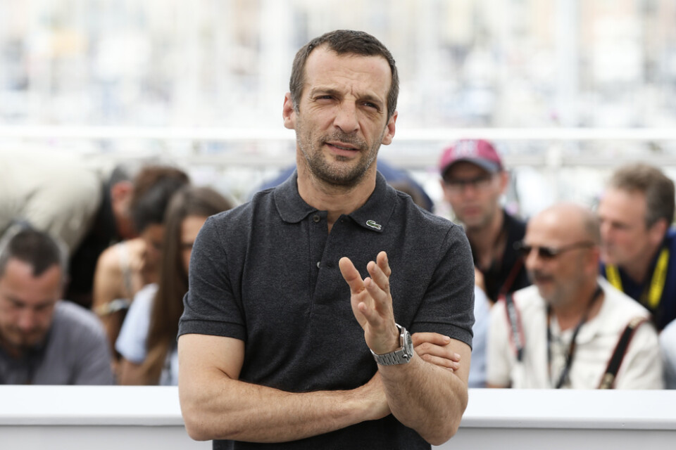 Mathieu Kassovitz vid filmfestivalen i Cannes 2017. Arkivbild.