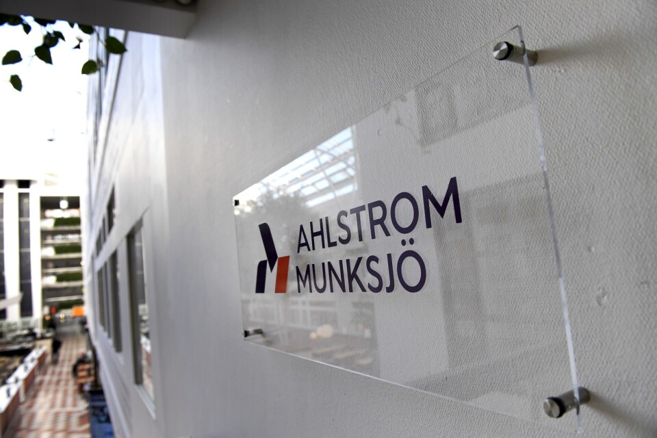 Ett konsortium har lagt ett bud på finländska specialpapperstillverkaren Ahlstrom-Munksjö Oy. Arkivbild.