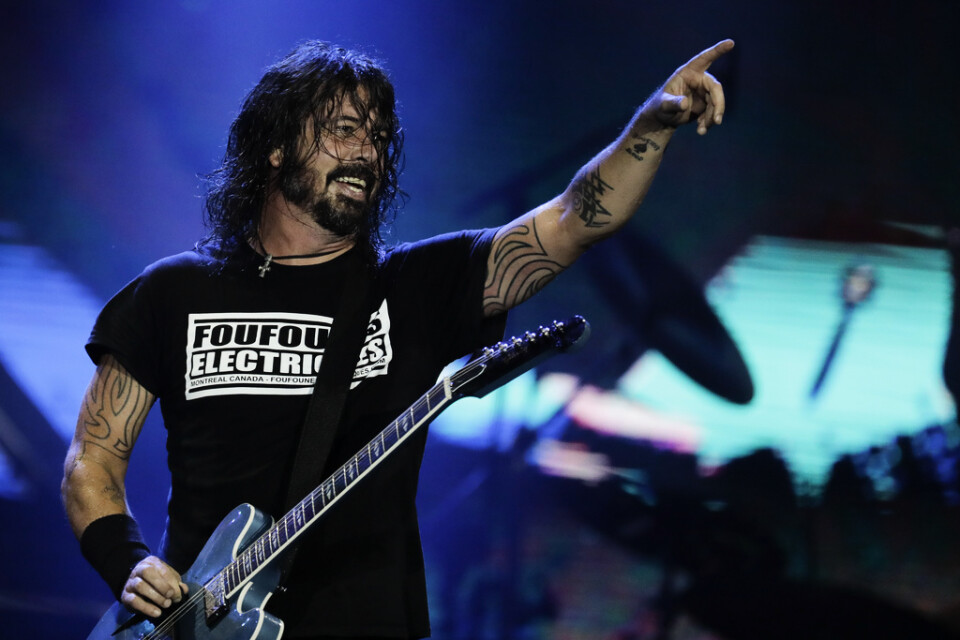 Dave Grohl och hans Foo Fighters släpper nytt. AP/TT
