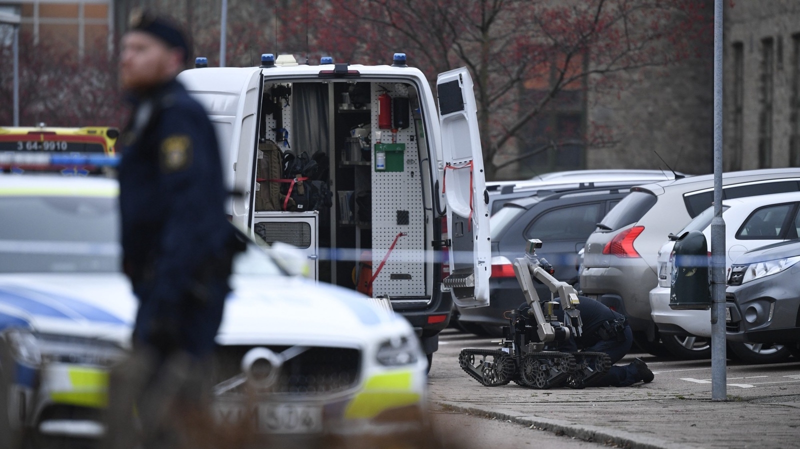 En mindre explosion har ägt rum på Rönnowska skolan i Helsingborg, 
Foto: Johan Nilsson / TT