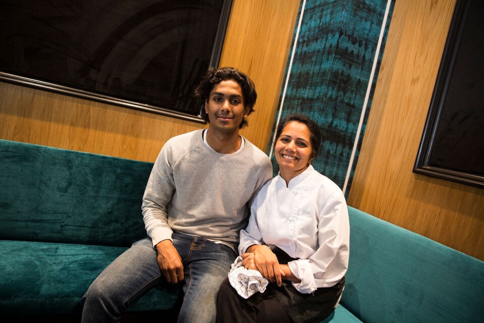 Nikhil och Varsha Mistry driver tillsammans restarurangen Gujju.