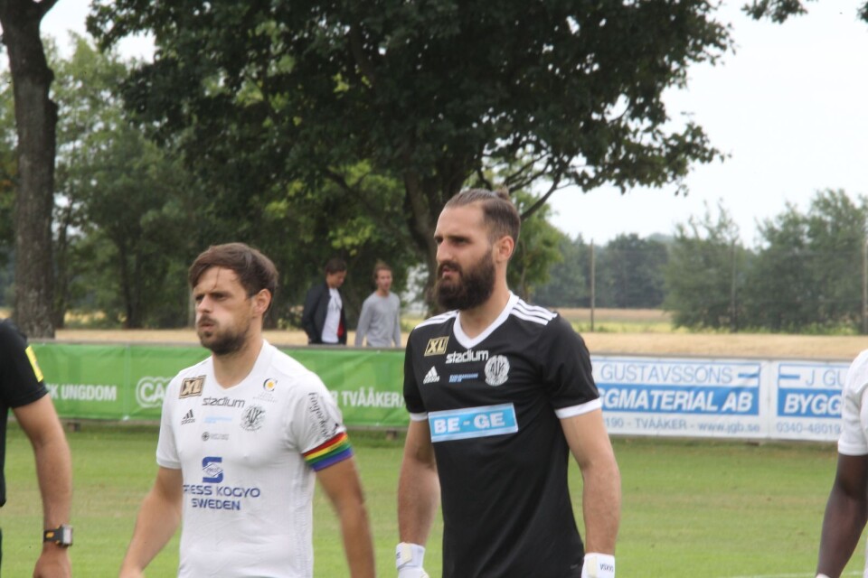 Filippos Sachsanidis höll Oskarshamns AIK kvar i matchen.