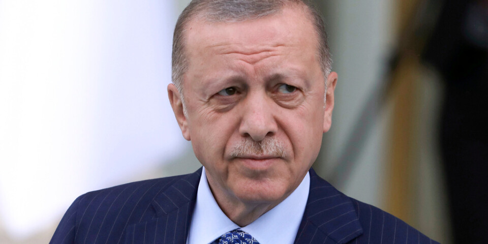Turkiets president Erdogan har varit högljudd i sin kritik mot Sverige och Finland. Arkivbild.