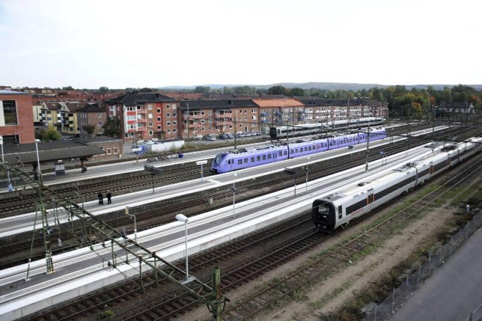Hässleholm kan få upphöjda tåg.