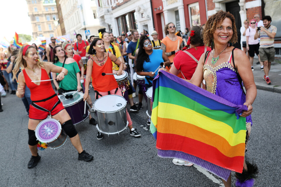 World Pride i Köpenhamn och Malmö i augusti pandemianpassas. Arkivbild från prideparaden i Malmö 2019.
