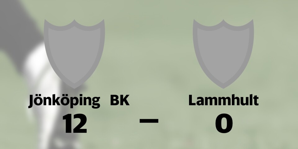 Storförlust för Lammhult borta mot Jönköping BK