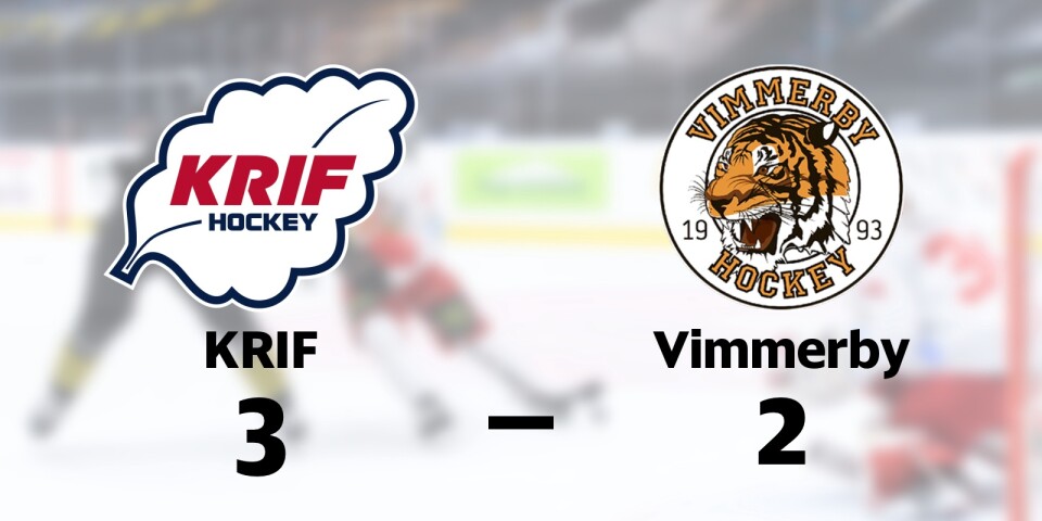 KRIF Hockey vann mot Vimmerby HC