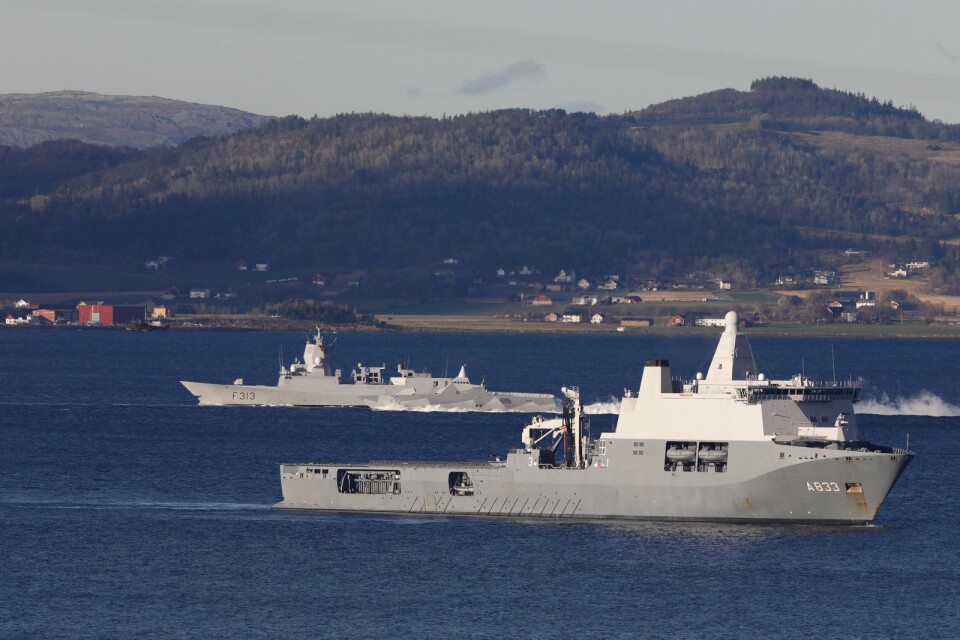 Bild från Norge under en Natoövning 2018.