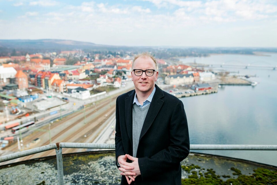Stefan Olofsson, näringslivschef i Sölvesborg, blickar framåt mot ett bra år.