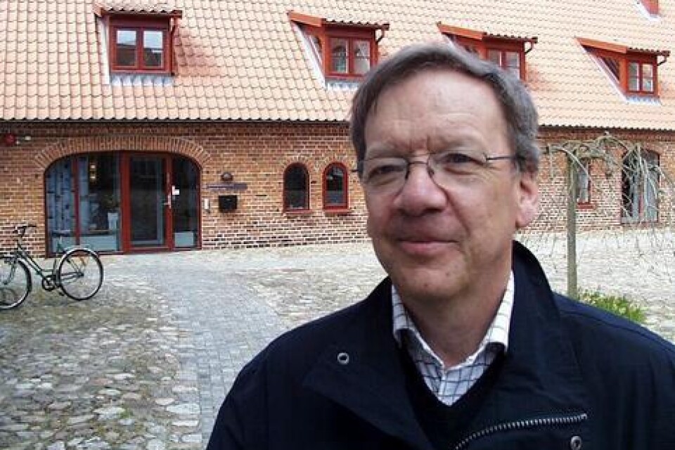 Stadsarkitekt Bengt Celander, Ystad, lämnar Björkegrenska gården i Simrishamn den 31 december, efter 17 år på chefsstolen. bild: pontus persson