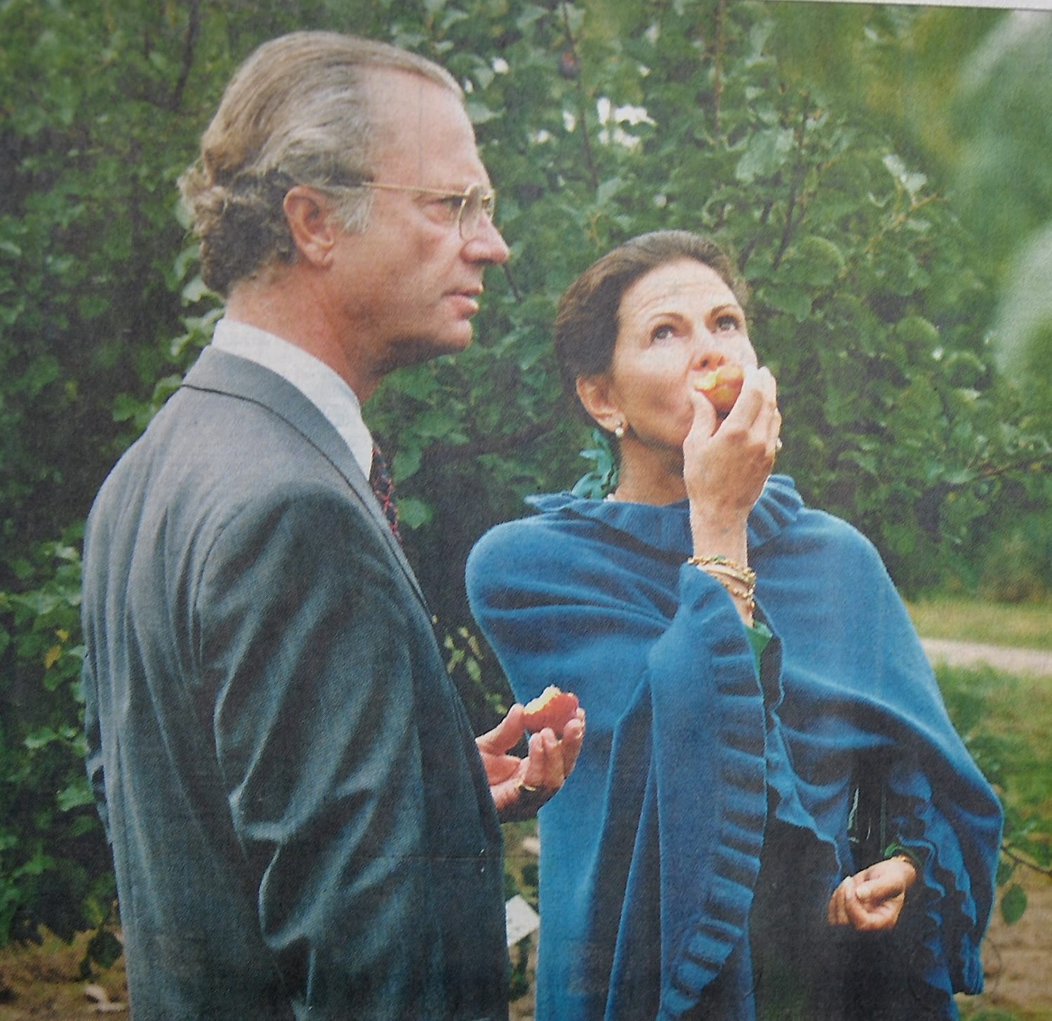 Kung Carl Gustaf och drottning Silvia besökte bland annat Balsgård utanför Kristianstad.
Arkiv: Gugge Nilsson