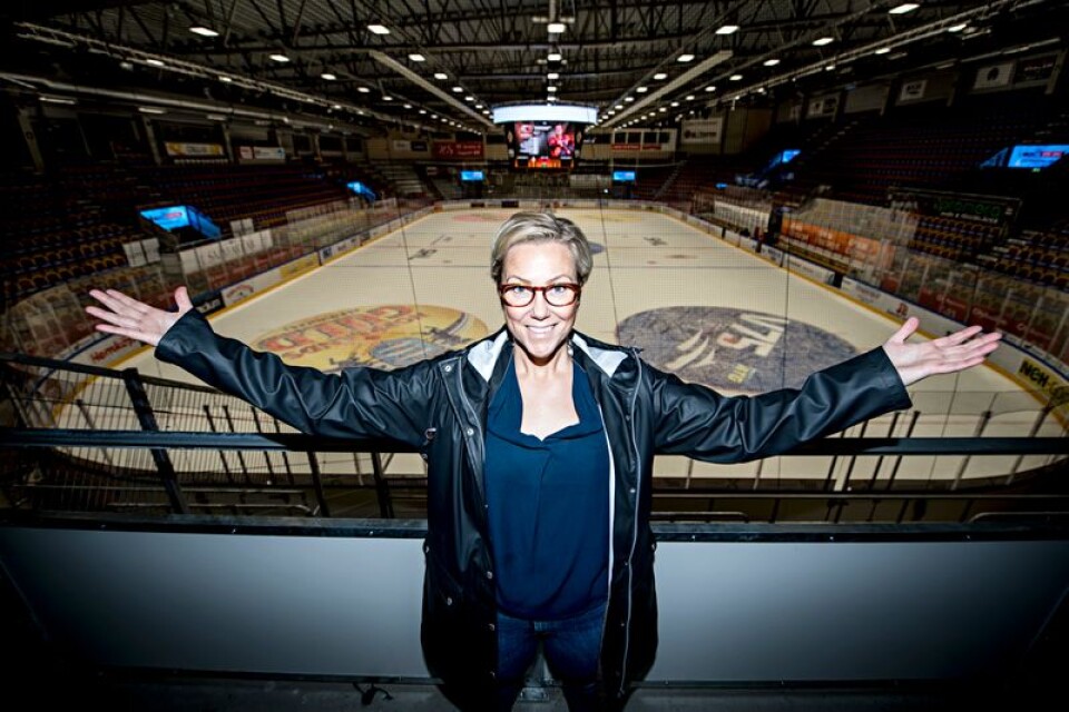 KHK:s klubbdirektör Charlotte Gustavsson. Karlskrona HK, NKT Arena
