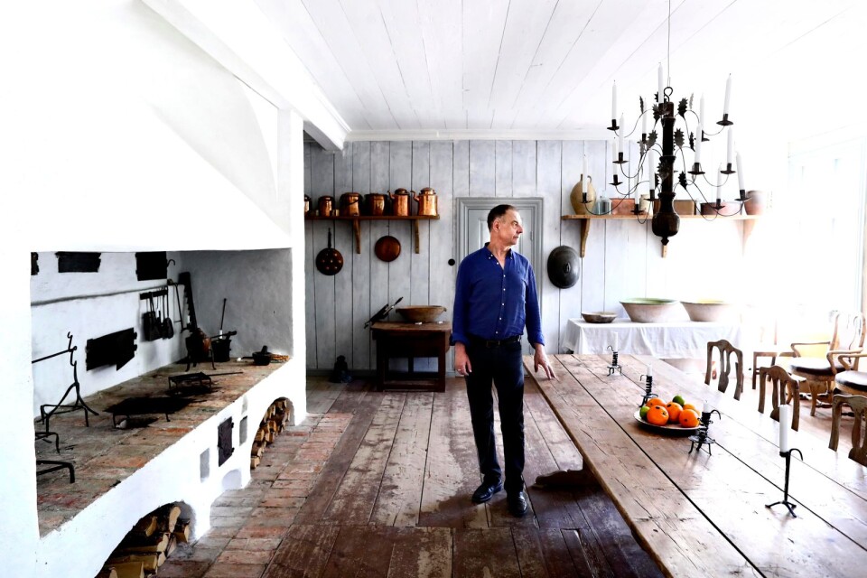 Kläckeberga gård har tre kök – ett grovkök, ett äldre och ett nyare kök. Den stora ugnen är Kalmars största och den fungerar.