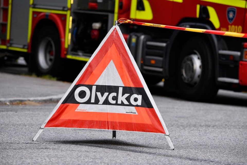 Kvinnan skadades allvarligt i trafikolyckan i Bräkne-Hoby.