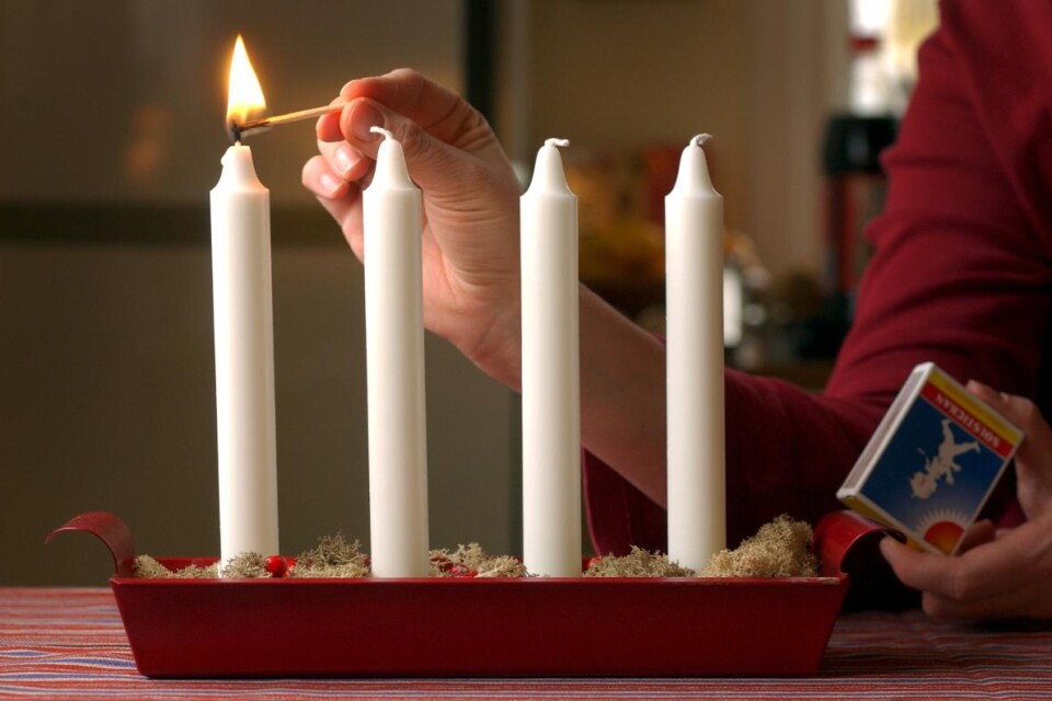 Dags tända första ljuset i advent, den 29 november.