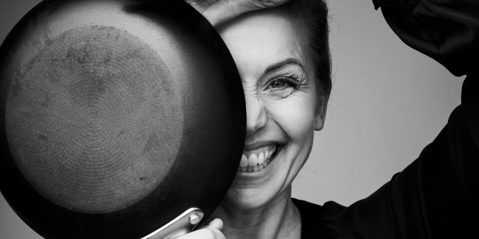 Pressbild på Tina Nordström från The book affair inför nya kokboken "Käka gott månad för månad" som kommer ut i november 2022.