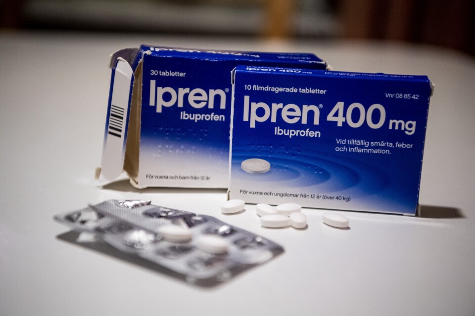 Ipren, febernedsättande, antiinflammatorisk och smärtstillande medicin som innehåller Ibuprofen.
Foto: Pontus Lundahl / TT
