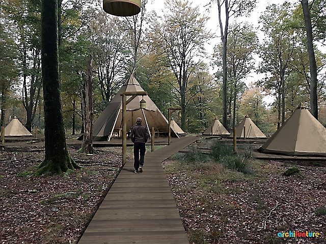 En tältby där besökare kan övernatta är på gång i djurparken. Investeringen ligger på en dryg miljon kronor.