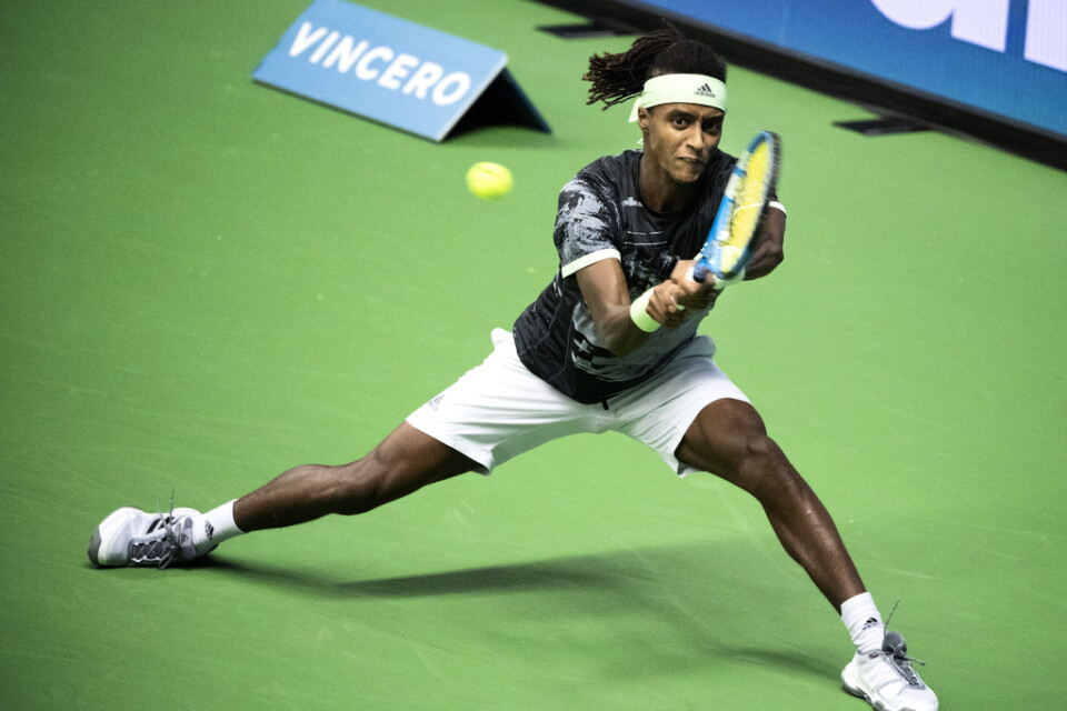Mikael Ymer i Stockholm Open.