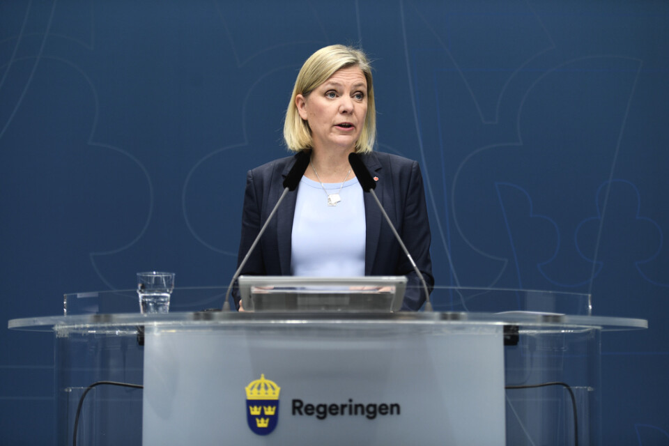 Finansminister Magdalena Andersson (S) återkommer med besked om kommunpengarna.
