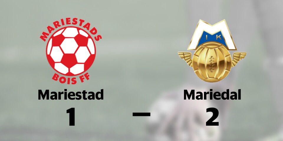 Mariedal vann borta mot Mariestad