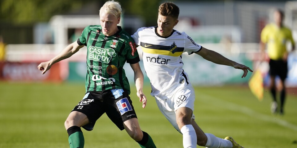 André Boman under Varbergs möte med AIK tidigare i år.