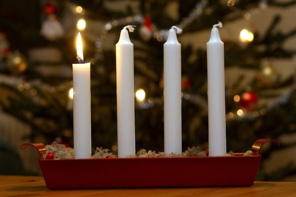 This year we light the first Advent candle on 1st December.