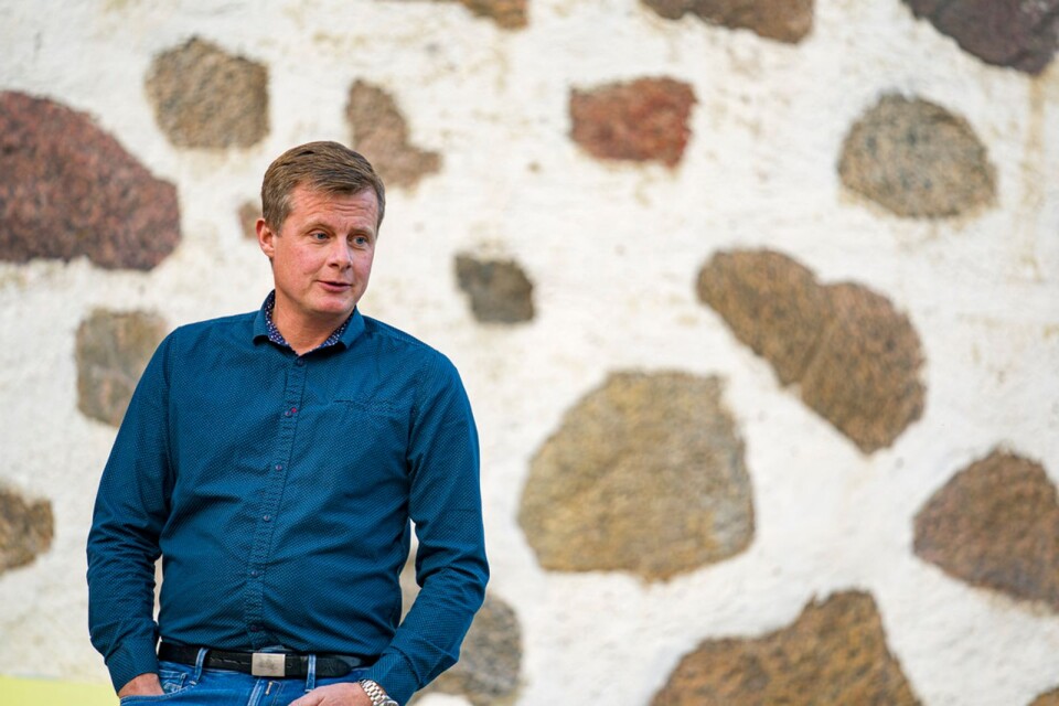 The entrepreneur of the year, Magnus Karlsson, who runs his business Eltjänst Syd AB.