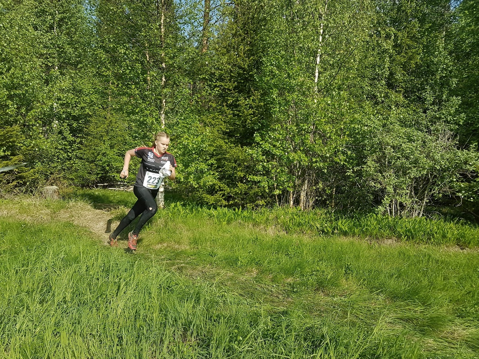 Pan-Kristianstads Nelly Carlsson kämpade sig in på en bronsplats på SM i ultralång distans i Hälsingland.      Foto: Tina Hagård
