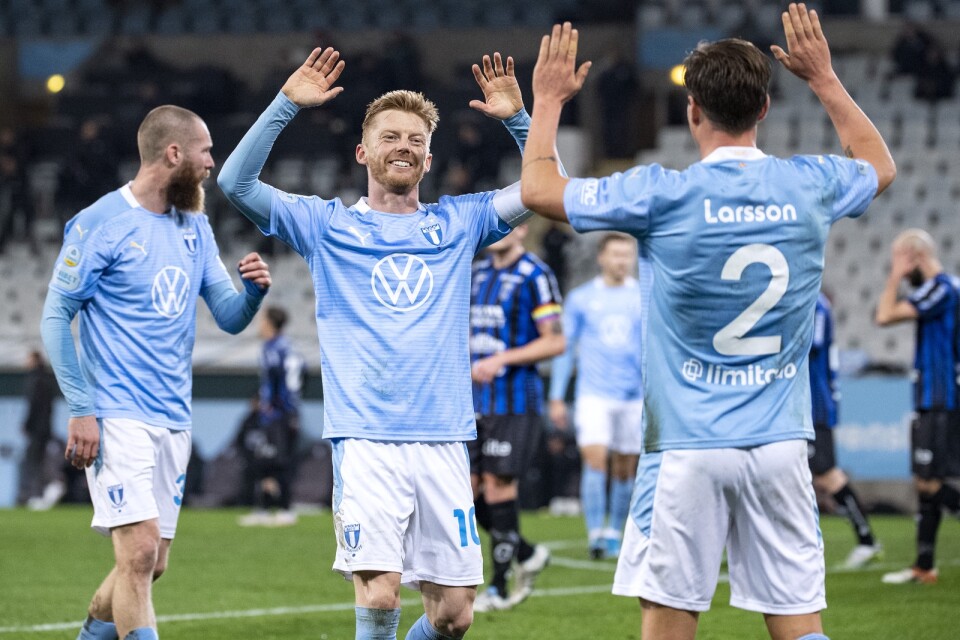 Anders Christiansens Malmö FF är favoriter till ett nytt SM-guld. Arkivbild.