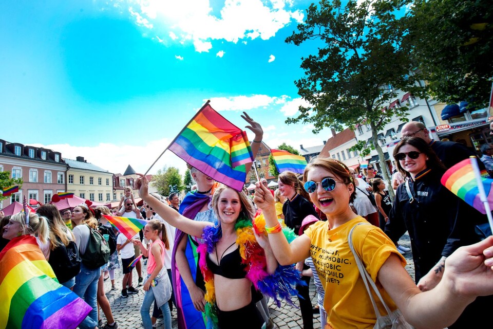 Prideparaden i Kristianstad, 2018.