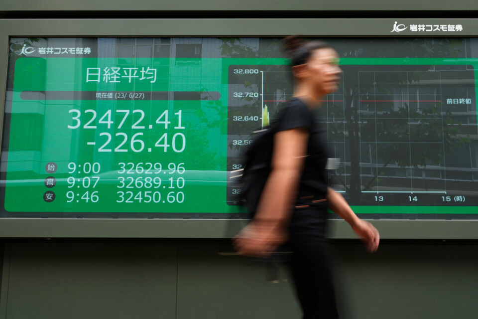 Asiens ledande börser inledde handelsdagen på minus. Arkivbild.