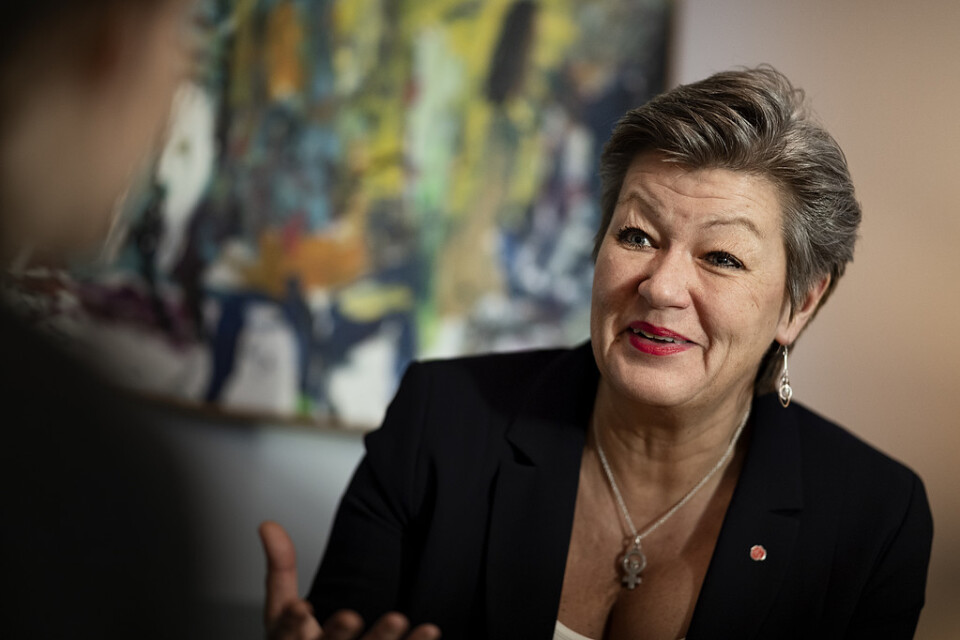 Arbetsmarknadsminister Ylva Johansson (S) vill skapa fler jobbinsatser för utrikes födda kvinnor. Arkivbild.