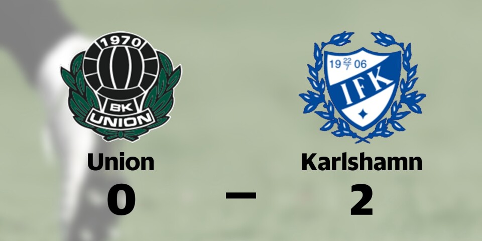 Karlshamn tog rättvis seger mot Union