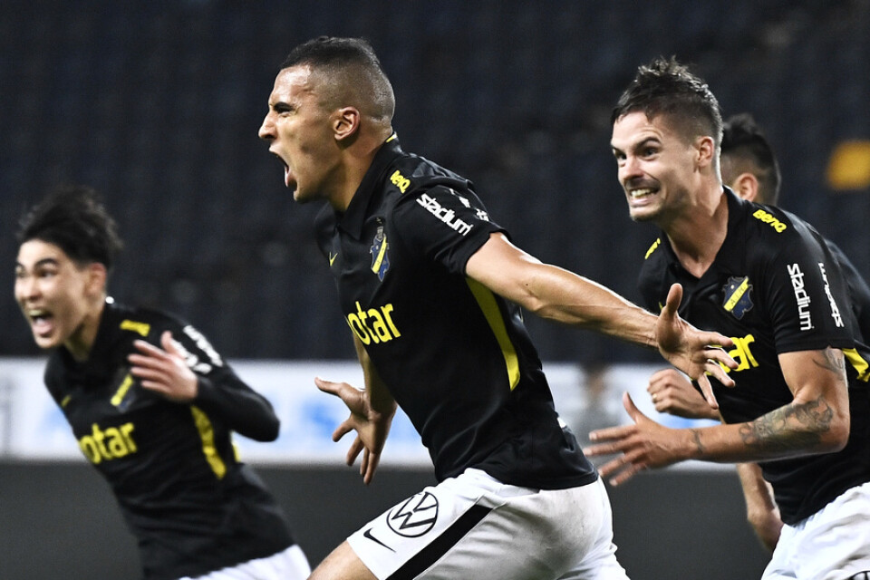 Nabil Bahoui blev AIK:s matchhjälte på tilläggstid.
