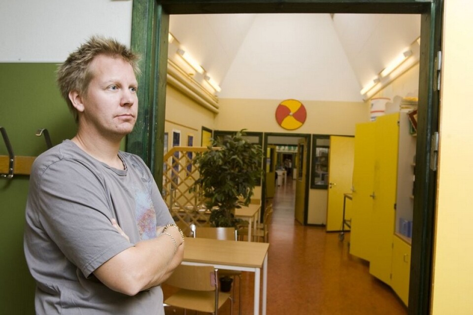 Patric Jeppson är lärare på Ljungdalaskolan. Foto: Jonas Jacobson