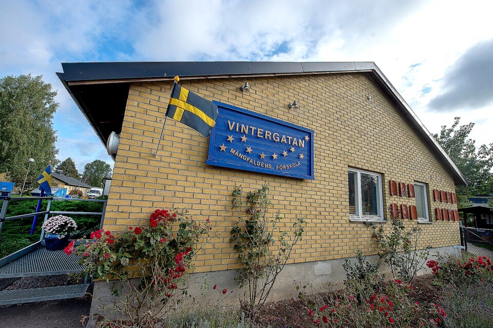 Vintergatans Förskola i Kristianstad där ett barn tog in en granat.