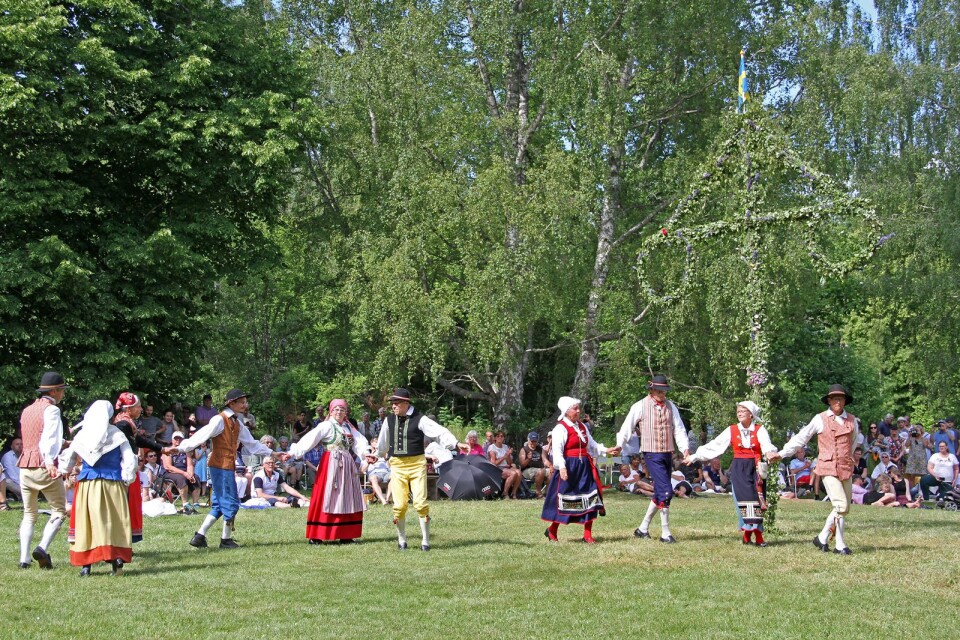 Folkdanslaget Norrlearna bjöd på dansuppvisning för tjugotredje året i rad.