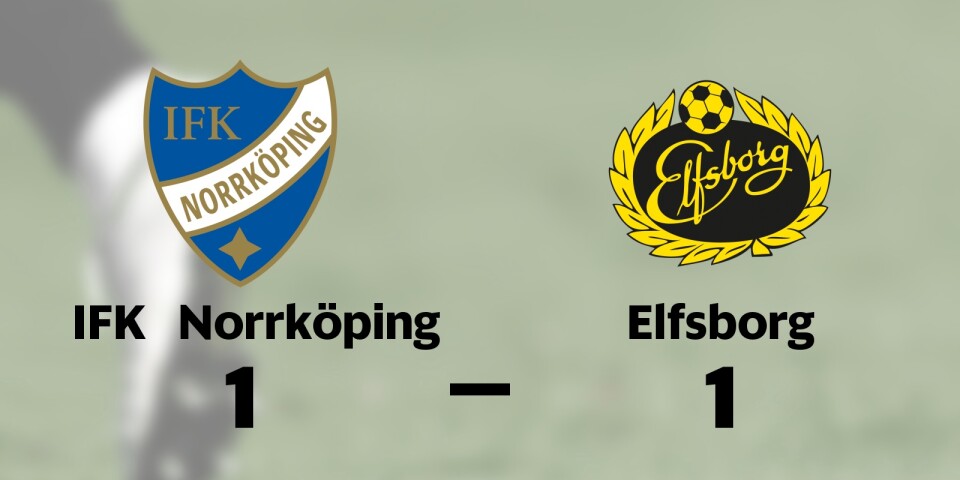 Delad pott när Elfsborg gästade IFK Norrköping