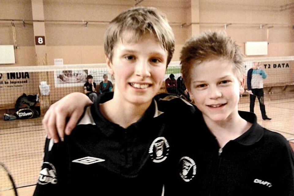 Johan Azelius och Hugo Söderberg vann inte bara dubbelklassen i U13, de delade också på bronset i singelklassen.