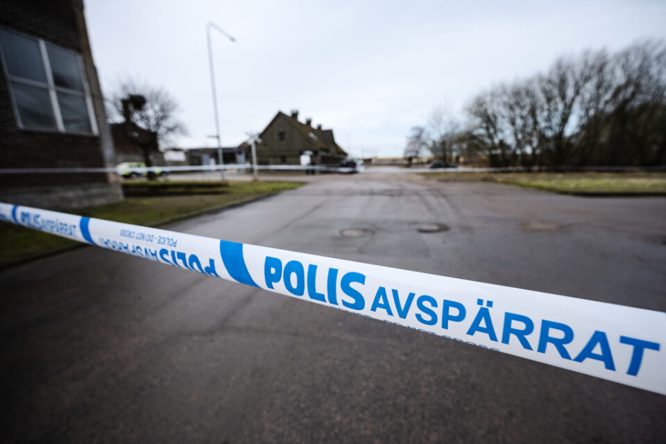 Polisen har spärrat av ett område i centrala Norrköping. Arkivbild.