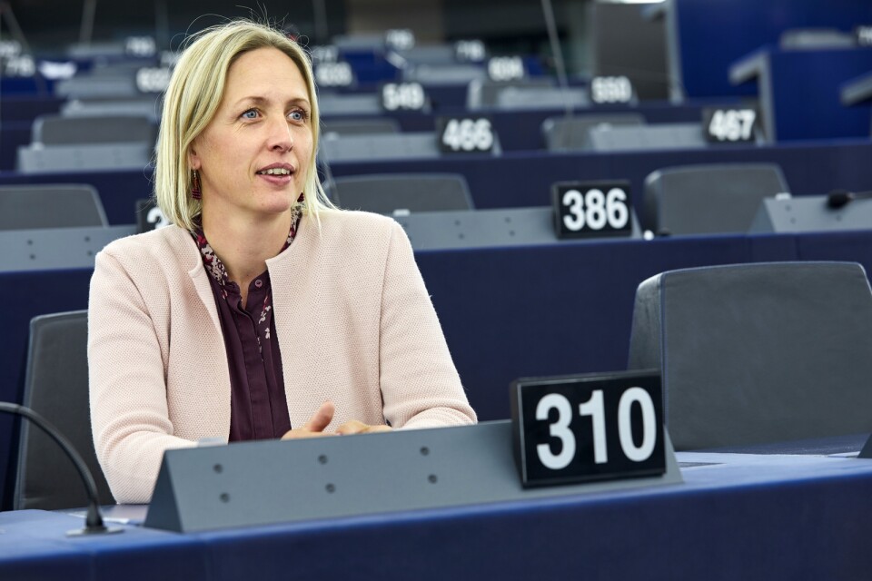 Svenska ledamoten Jytte Guteland (S) är EU-parlamentets chefsförhandlare om EU:s nya klimatlag. Arkivfoto.