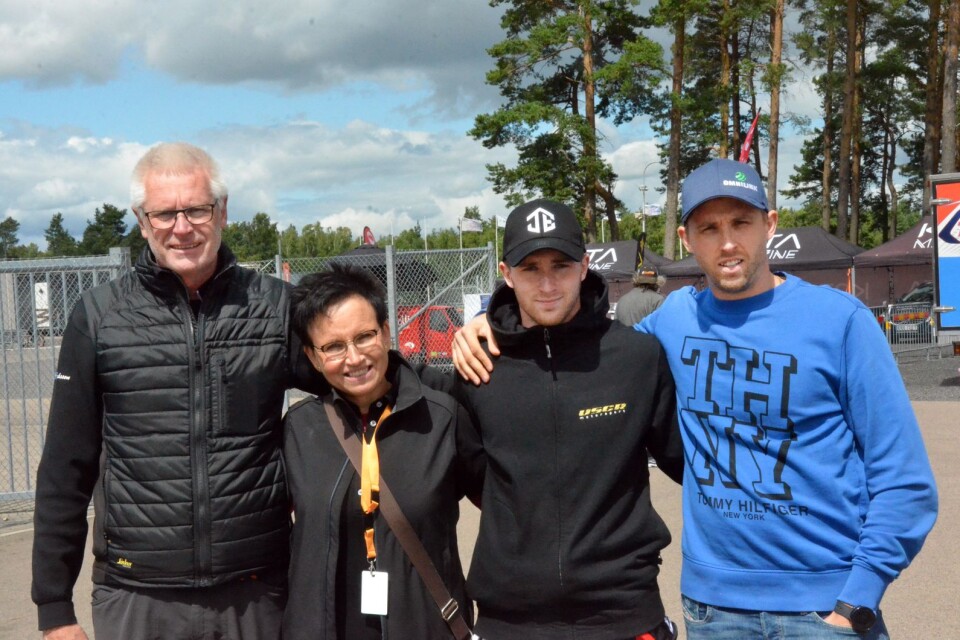 Arne, Monica, Joel och Jimmy Eriksson.