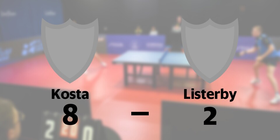 Listerby föll tungt i toppmötet mot Kosta