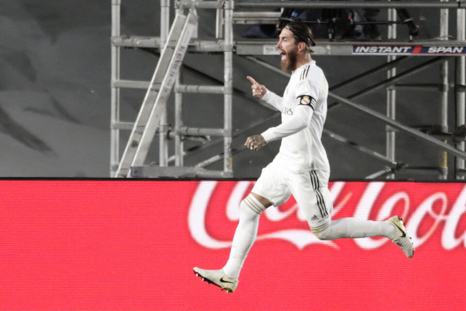 Sergio Ramos firar sitt straffmål mot Getafe, matchens enda mål.