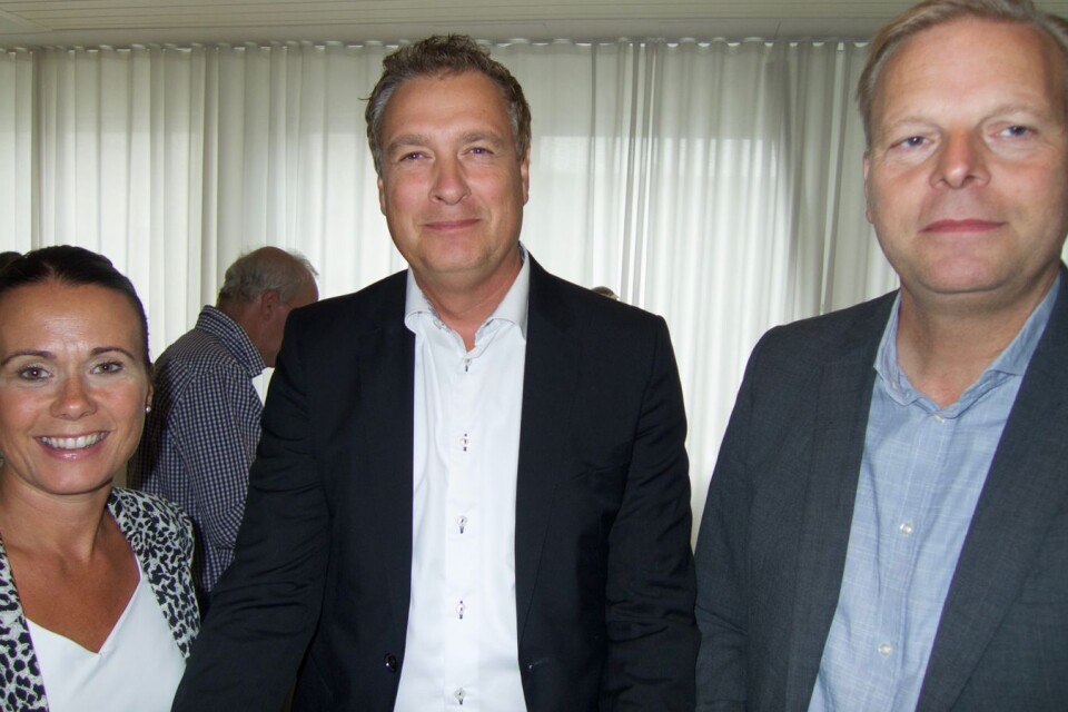 Åsa Lisecke och Patrik Håkansson från Manpower Group tillsammans med Jörgen Abrahamsson, HSB Sydost.